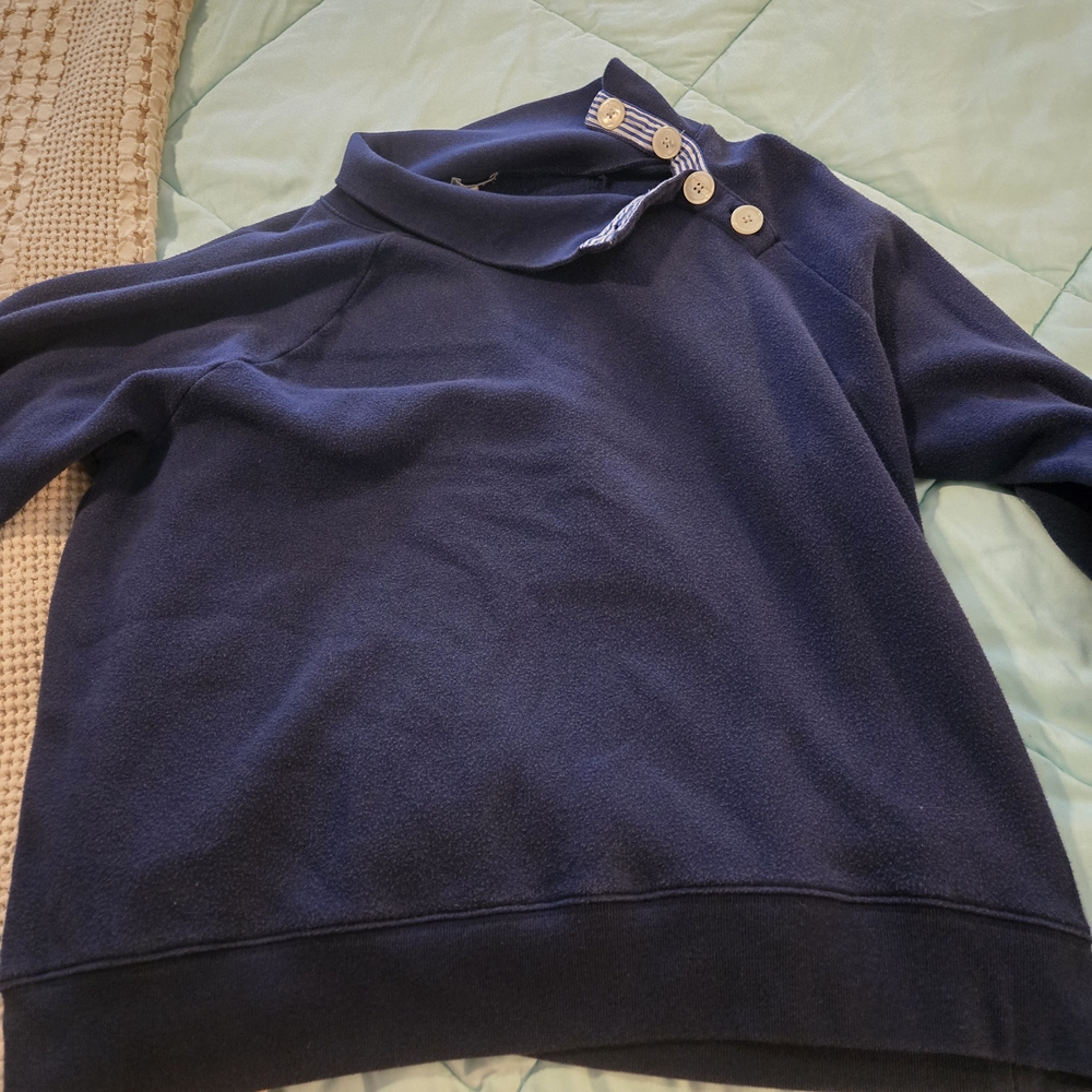 J. Crew Dark Blue Knit Top